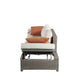 Salena Patio Sofa W/2 Pillows & Ottoman