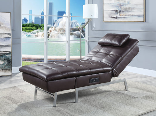 Padilla Chaise Lounge W/Pillow & Usb